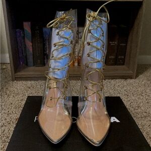 Brand New Never Been Worn “I Said Never Bootie” from Fashion Nova